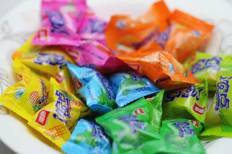 雅客浓点水果夹心硬糖250g约52颗草莓荔枝等混合口味 全国5斤包邮