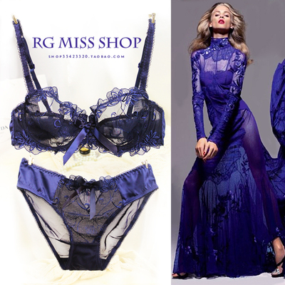 大码聚拢薄款性感超薄网纱透明 文胸淘宝买家秀福利晒单