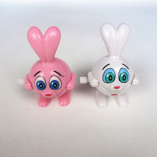 早教益智玩具 会蹦蹦跳跳的小兔子 发条上链跳跳兔