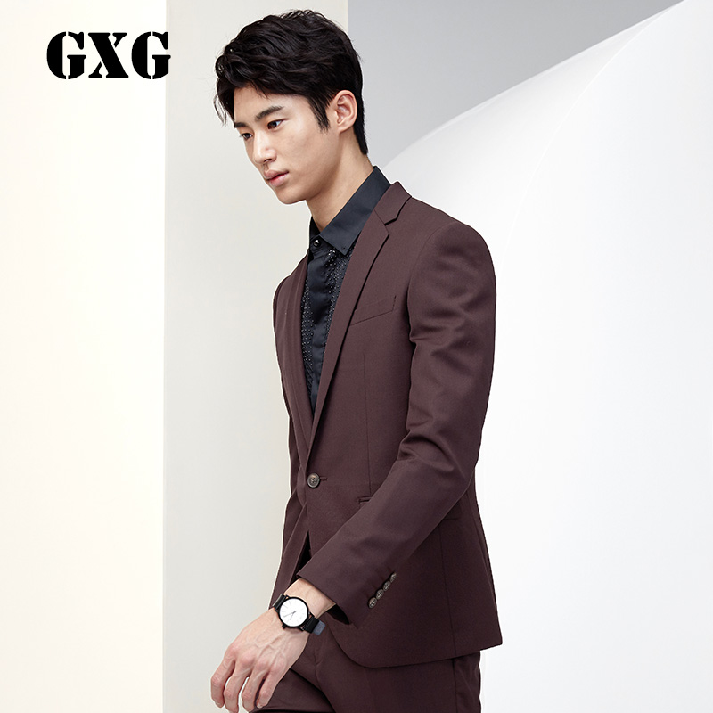 【商场同款】gxg男装西装 秋季韩版时尚修身西服外套男#53113041
