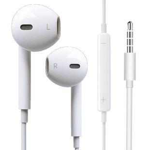 低音 通用手机耳机入耳式有线线控重低音苹果5s 6plus 5c