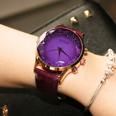 韩版大表盘女士手表时尚简约皮带女表潮流学生休闲时装表韩国正品