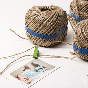 复古diy粗黄麻绳相片墙细麻线绳子装饰礼物绑包装信封袋 满包邮