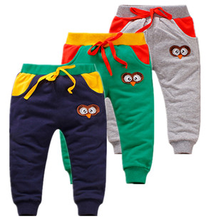 小童纯棉长裤卡通秋宝宝针织长裤男宝宝裤子秋季新款婴幼儿单裤潮