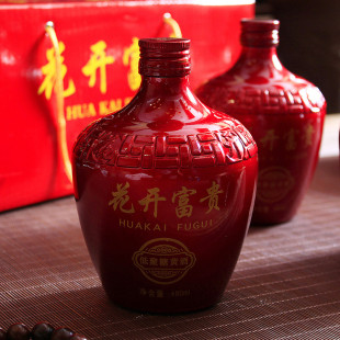陈酿6瓶装 花开富贵八年陈酿 苏州黄酒 小红坛低聚糖黄酒480ml*6瓶