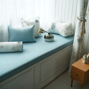 飘窗垫窗台垫海绵垫简约现代卧室田园乡村榻榻米阳台垫定做定制