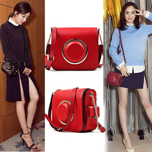 美国代购新款直邮mk女包明星同款真皮相机包单肩斜挎包迷你小方包