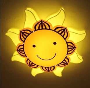 儿童房灯饰儿童吸顶灯卡通灯卡通吸顶灯卧室led笑脸灯具0dedd315