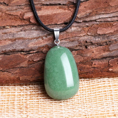 石头记 真石情 好运石东陵石项链吊坠 情侣款天然原石饰品