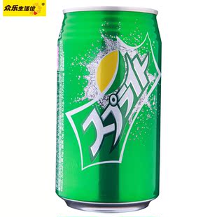 可口可乐 日本进口零食品 罐装cocacola雪碧350ml 碳酸饮料
