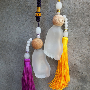 胎毛吊坠可爱小脚丫 汽车挂件个性挂坠 diy婴儿纪念 胎发挂件包邮