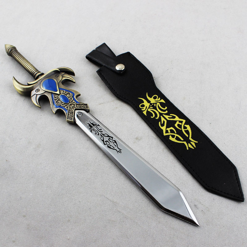 英雄联盟武器模型玩具刀扣lol兵器维克多盖伦大剑金属挂件钥匙扣