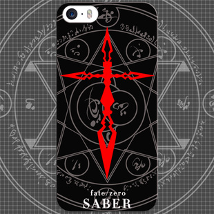 fate/zero fz金閃閃 saber令咒印 手機殼 iphone4s/5s/6/6plus