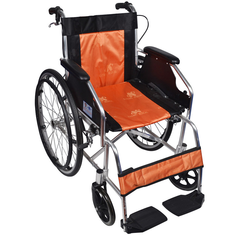 【凯洋轮椅】凯洋 手动 轮椅 ky868lj-46 带手刹 可自由折叠 代步车