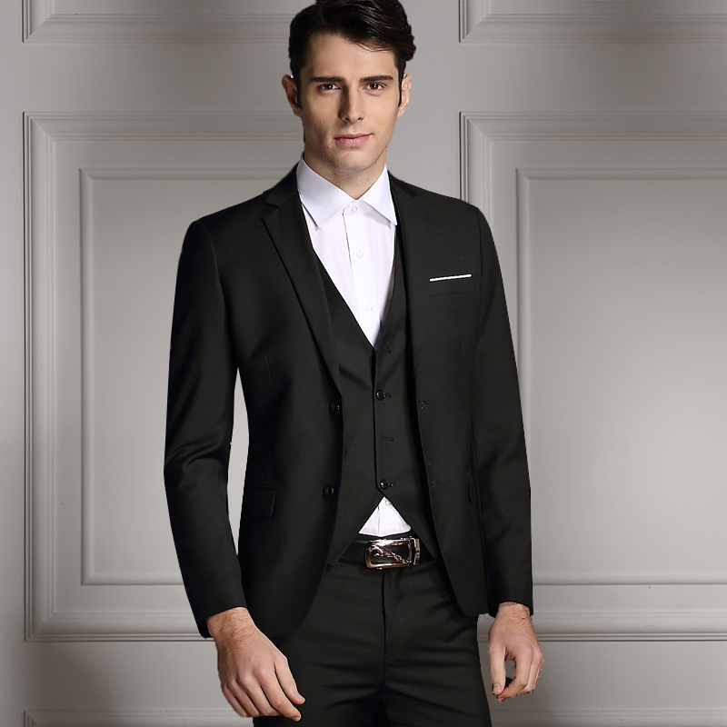 男西服三件套mens business suits men wedding dress suit set