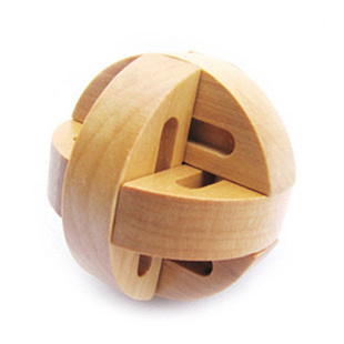 比优 成人木制益智玩具 古典玩具 孔明锁鲁班锁 圆缘源