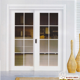 壹木居厨卫烤漆实木复合门卫生间厨房推拉门阳台双滑门特价包安装