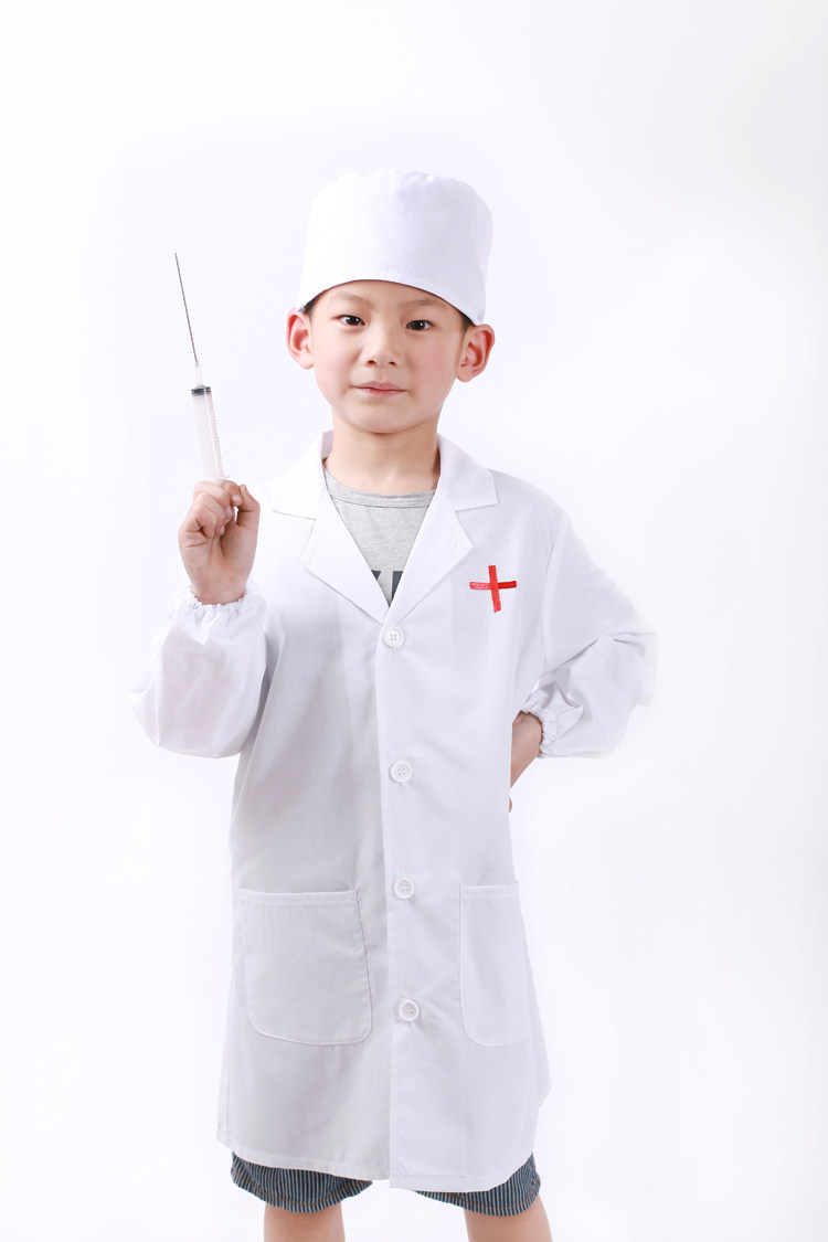 幼儿护士医生服装 儿童护士医生演出服 小医生白大褂扮演表演服