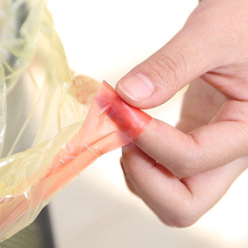 易·时代卷装收口垃圾袋 加厚点断式手提塑料袋 不脏手易扎垃圾袋