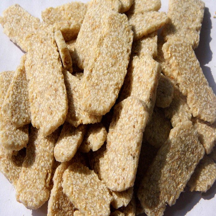 湖北天门特产芝麻糖麻叶子麦芽糖零食小吃老糖制作芝麻糖片500g