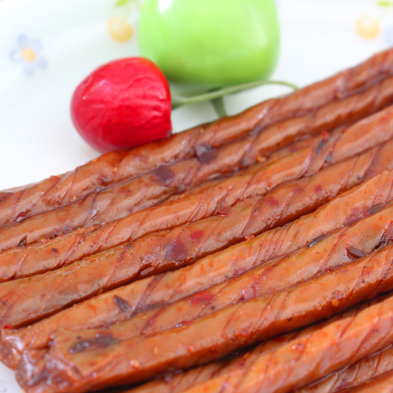 吉味卤师 豆筋辣条 儿时怀旧零食辣棒 豆筋棒豆制品豆皮118gx5袋