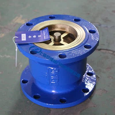 卧室消声法兰止回阀 dn100单向阀水泵立式品牌逆水阀50 65 80 100