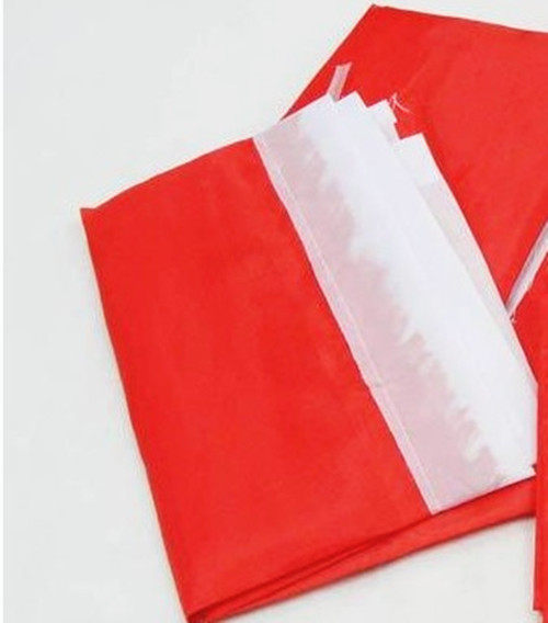 红色广告旗 空白彩旗 刀旗红色飘旗 展会旗 活动旗120*80cm_双氙车灯