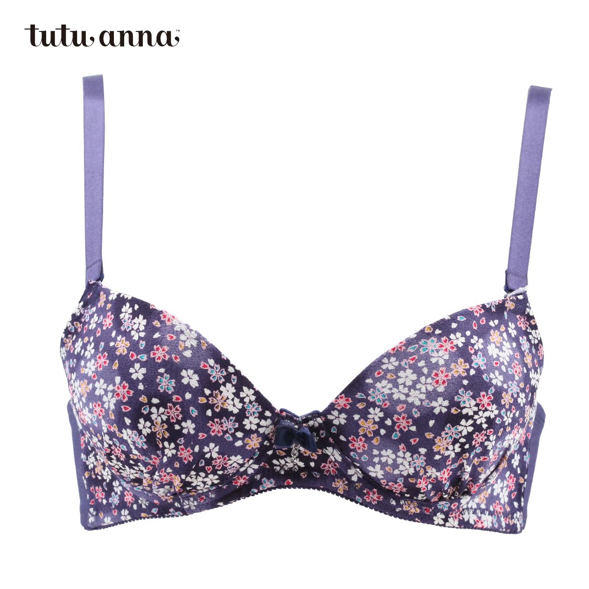 tutuanna文胸 日系樱花系内衣 带插垫 甜美印花胸罩【3件199】