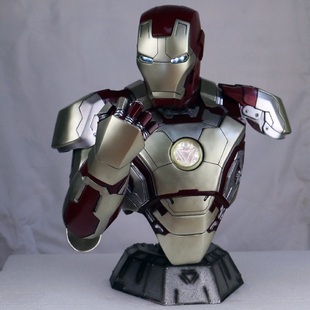 复仇者 钢铁侠mk42 胸像半身像模型摆件lego/乐高复仇者联盟定制 1:2