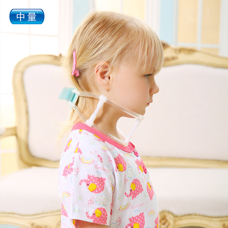 中量儿童斜颈矫正器小婴宝宝歪脖矫形器歪脖子纠正测斜颈托矫正器