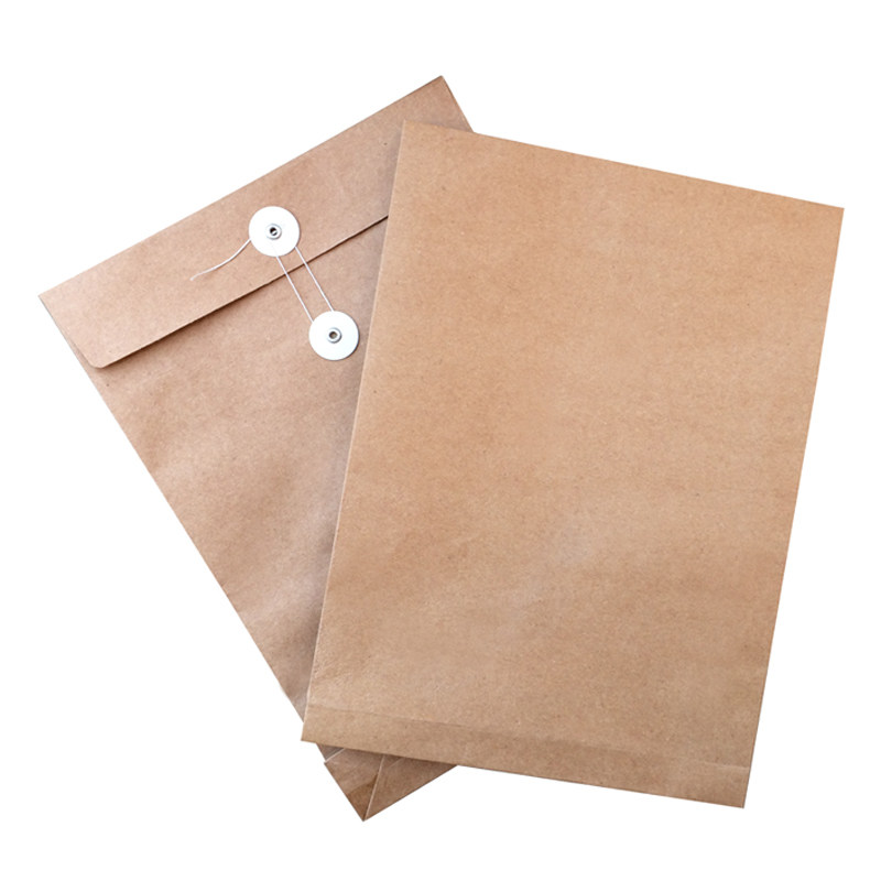 牛皮纸档案袋 工人员工档案袋a4小档案袋文件袋资料袋100个包邮