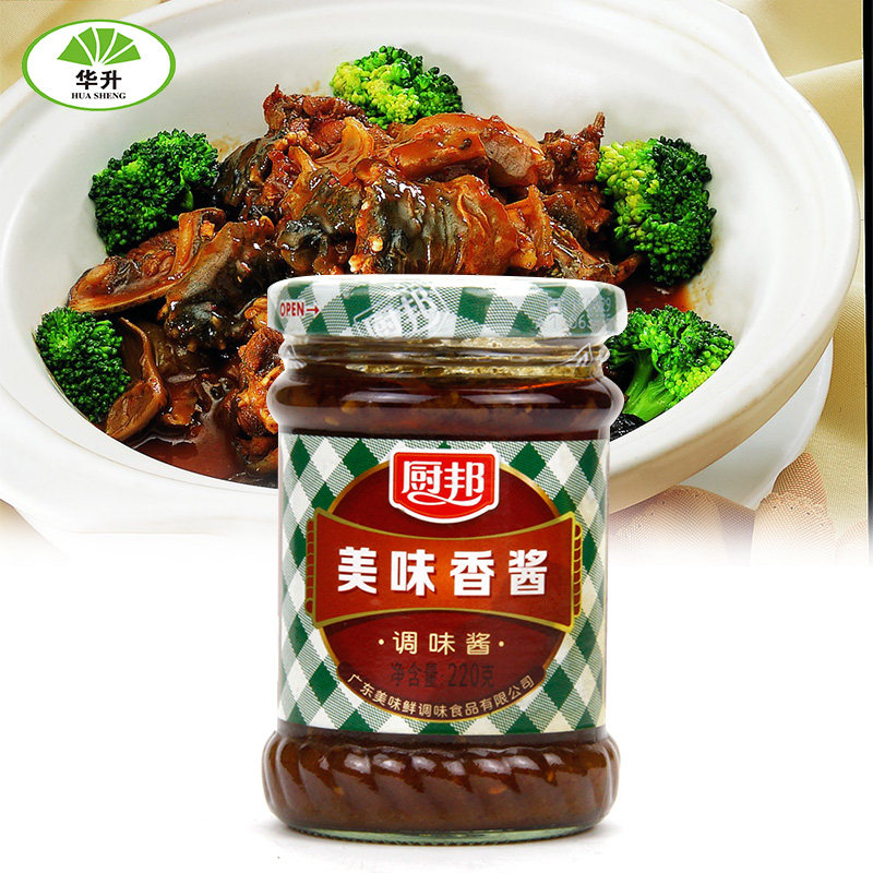华升食品厨邦美味香酱220g精选营养早餐调料炒菜煎饼牛排铁板调味