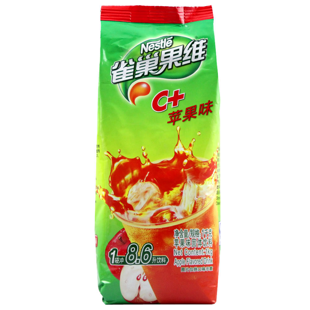雀巢果维c 1000g 果珍 冲饮果汁 饮料粉 苹果粉 速溶浓缩苹果汁粉