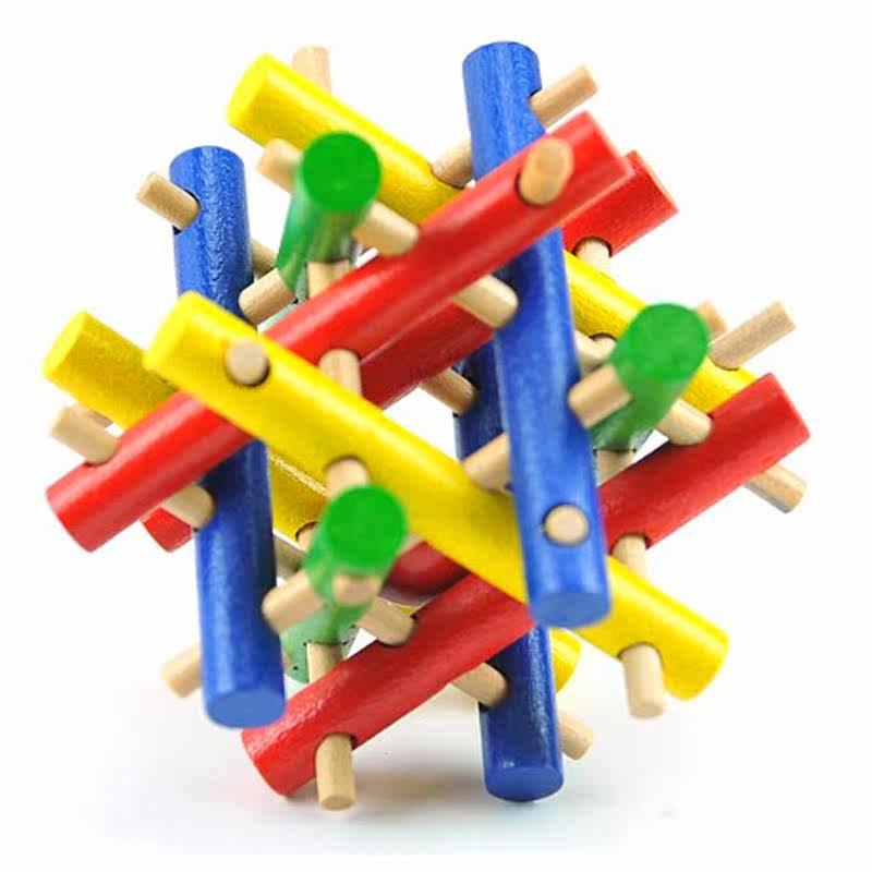 木制大号十二姐妹 木质孔明锁鲁班锁套装 儿童成人智力解锁玩具