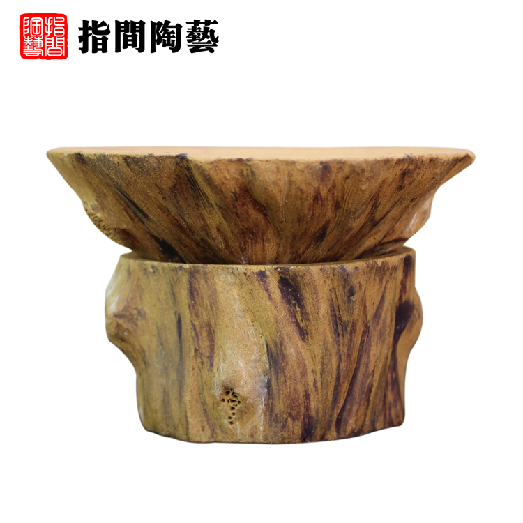 指間陶藝 紫砂樹樁茶漏 茶濾鬥過濾器茶網功夫茶具茶道正品 特價