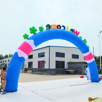 充气拱门开业庆典彩虹门气拱门幼儿园活动广告拱门卡通气模方形