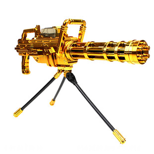 黄金加特林水弹枪加特炮水弹抢电动连发巴雷特加特琳水珠枪水晶