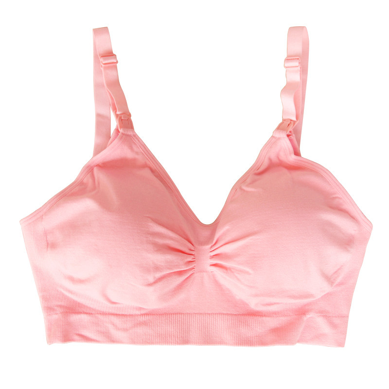 哺乳文胸怀孕期前开扣棉聚拢无钢圈孕妇产后喂奶浦乳内衣胸衣胸罩