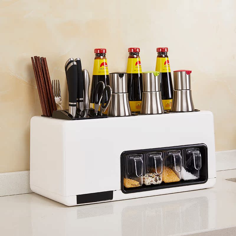 优腾 多功能调料盒调料架刀架刀座筷子筒笼厨房用品调味料置物架
