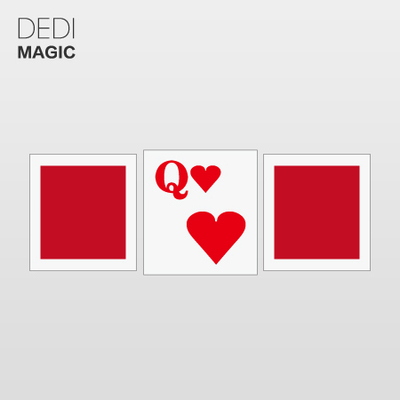dedimagic 第13期 红心q 魔术教学视频震撼魔术道具三公游戏
