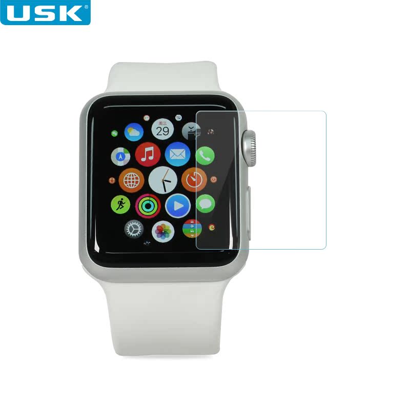 usk 蘋果手錶 iwatch 鋼化玻璃膜 apple全屏覆蓋 38mm 42mm防爆