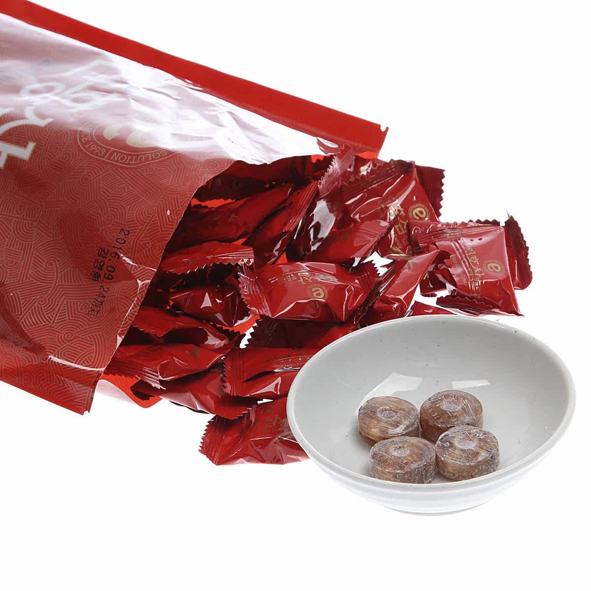 emart海外emart真红参糖500克红参中药味零食