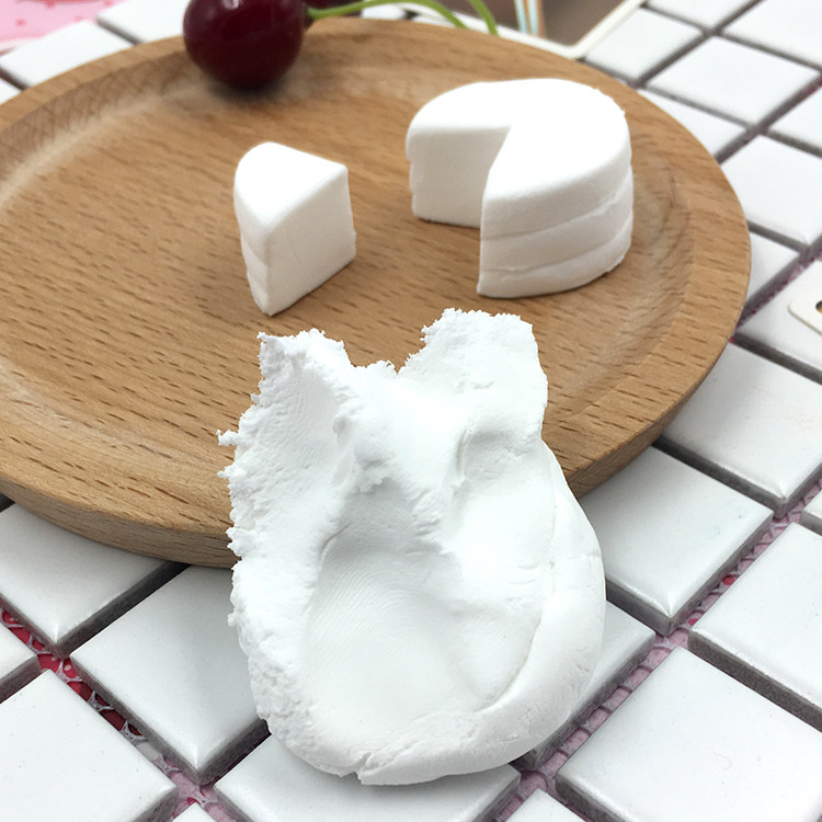 超轻纸粘土100克手工太空彩橡皮泥diy蛋糕白色帕蒂格纸黏土奶油土