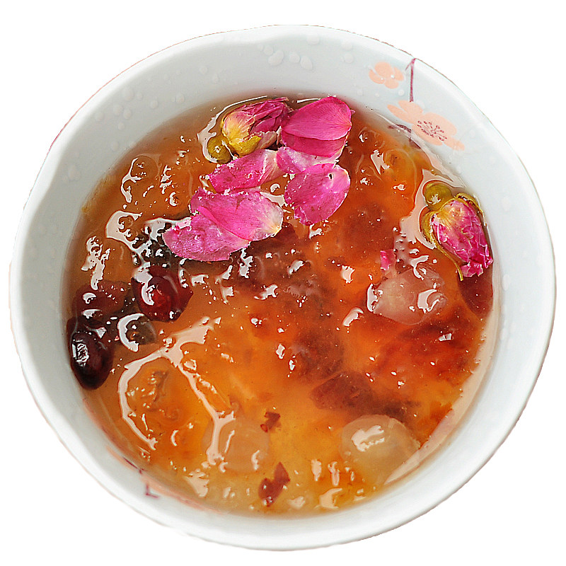 茉 雪燕桃胶恋 甜品糖水材料 皂角米煲汤配送冰糖蔓越莓 买2送杯