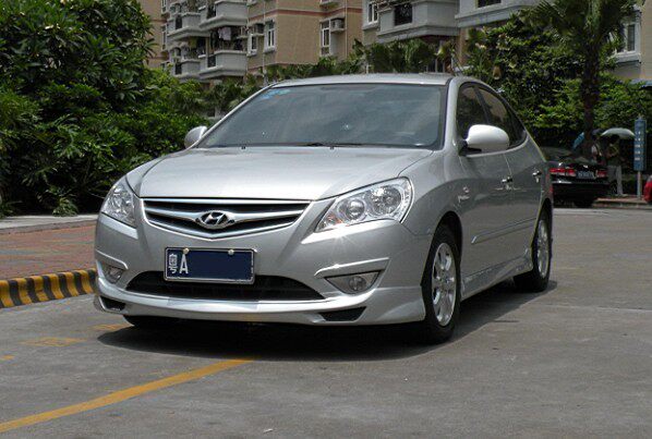 老款悦动小包围改装 08-10年现代悦动包围 前后唇侧裙尾翼拆加装