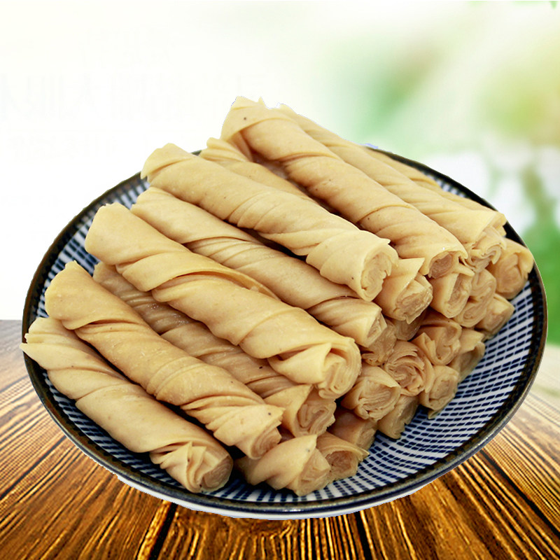 豆制品腐竹棒豆筋豆管大豆蛋白豆棒 素肉 豆丁干货500g蛋白肉素食