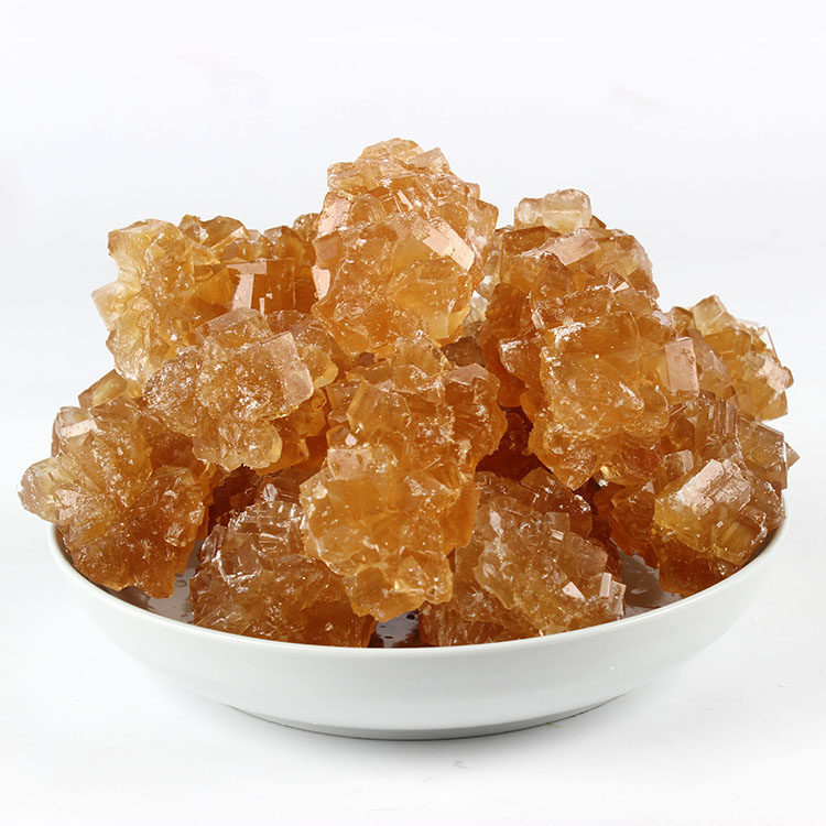 沂蒙山农家自制 多晶黄冰糖老冰糖土冰糖块 蜂蜜梨汁冰糖散装500g