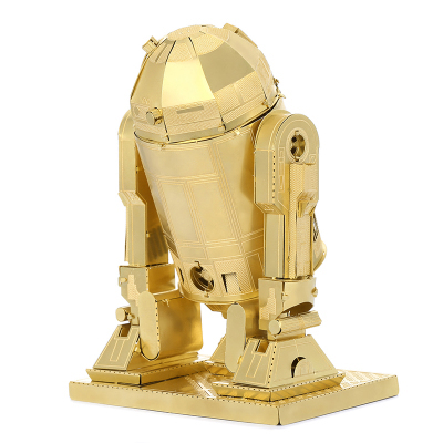 爱拼 全金属不锈钢3d免胶diy拼装模型 星球大战 r2d2机器人 包邮