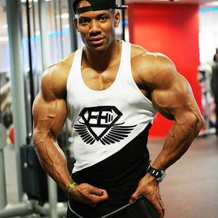 肌肉兄弟训练背心夏季be运动弹力健身背心男吸汗速干透气修身上衣