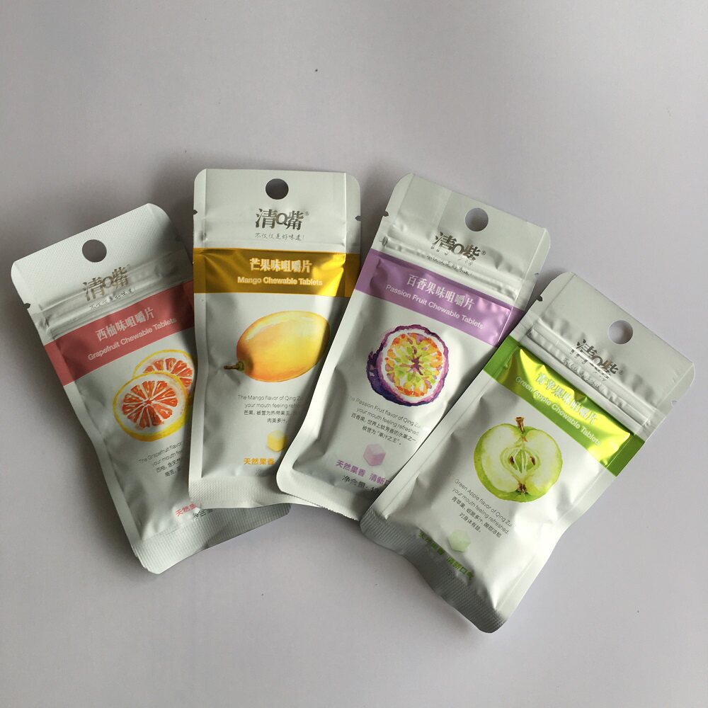 20袋包邮 清嘴咀嚼片 清q嘴13g 芒果 青苹果 西柚 百香果选百草